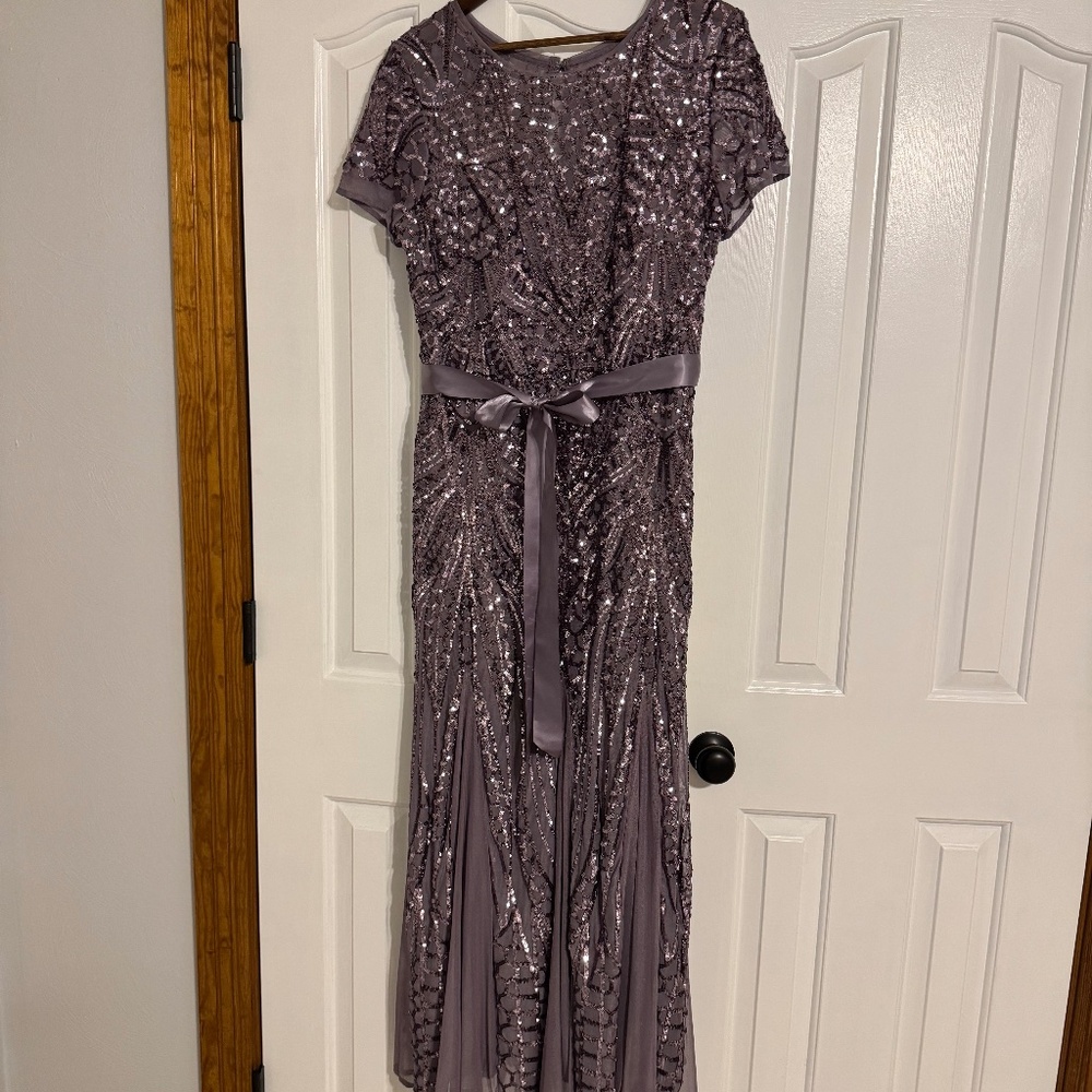 R & M Sequin Embellished Dress